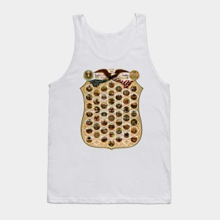 1876  United States and Territories Coat of Arms Tank Top